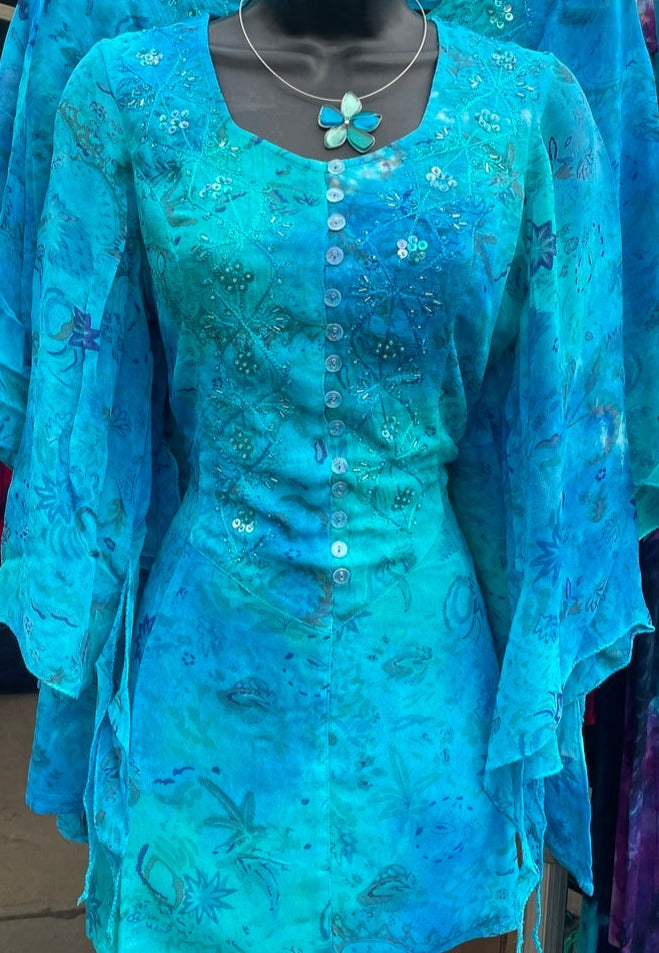 Sandra Top Turquoise Sea