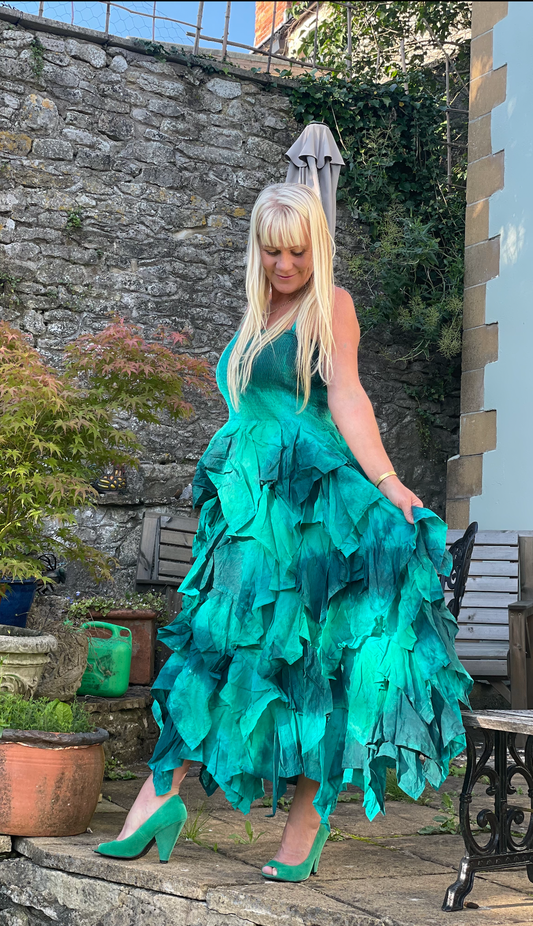 Sky Layered Dress - Mint Mix