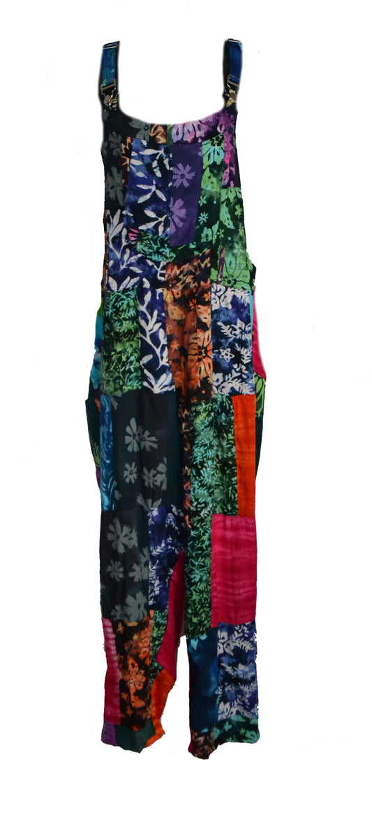 Patchwork Dungarees Trousers