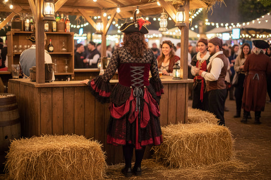 🏴☠️ Scarlet Pirate Dress