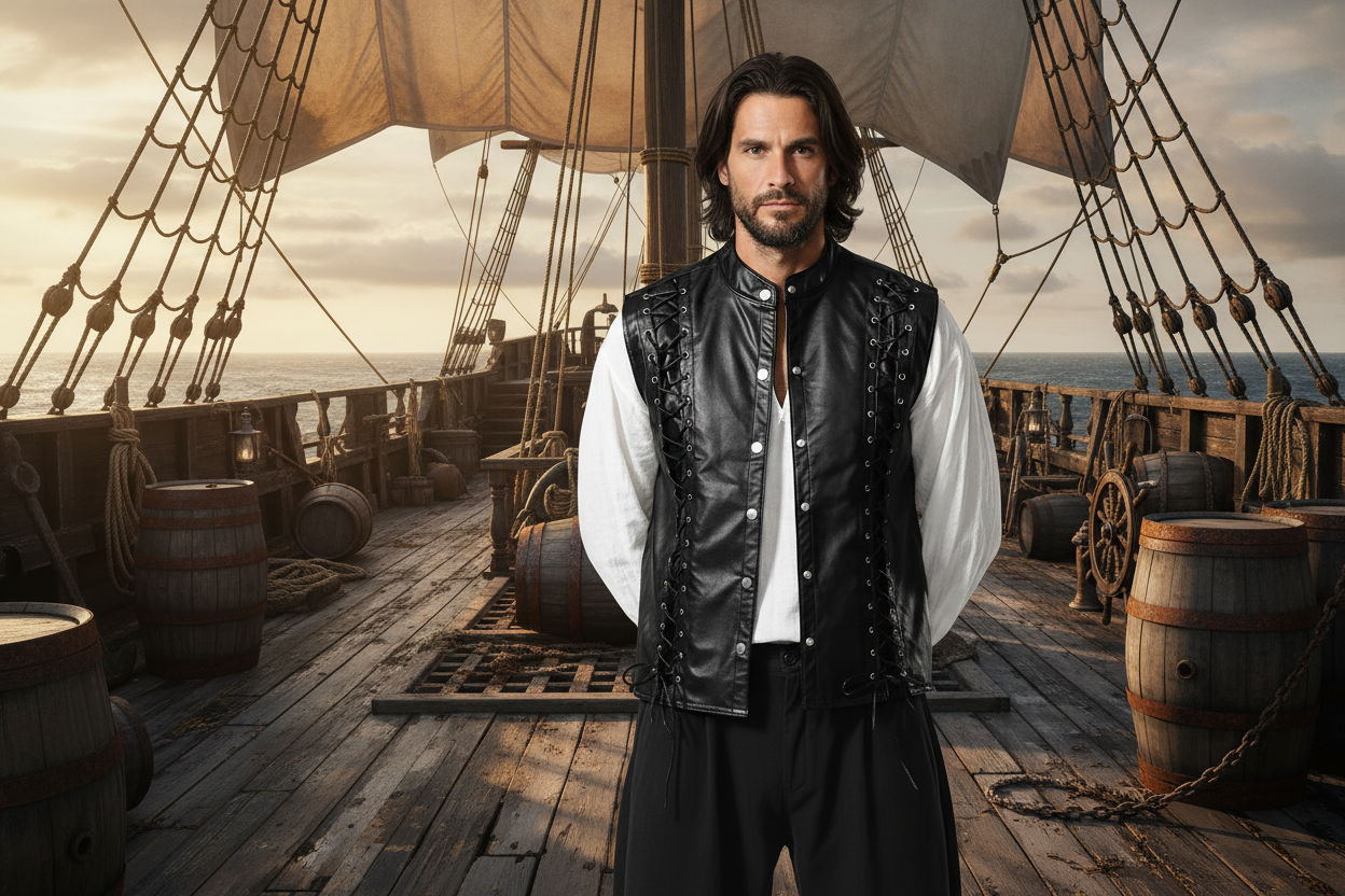 🏴☠️ Men’s Pirate Waistcoat