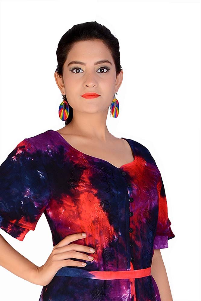 Suzanna Dress - Red Multi