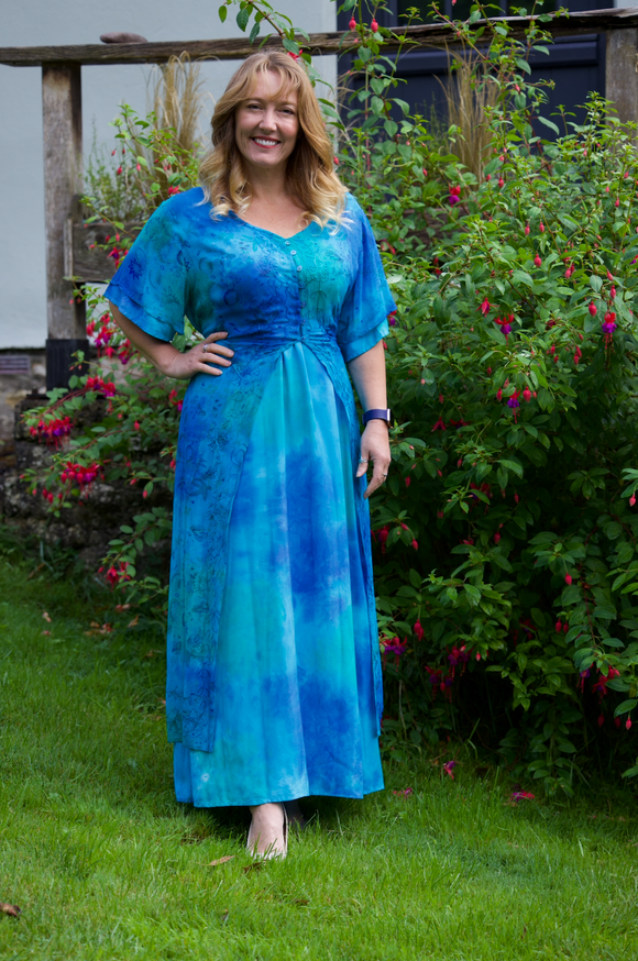 Turquoise plus 2025 size dress