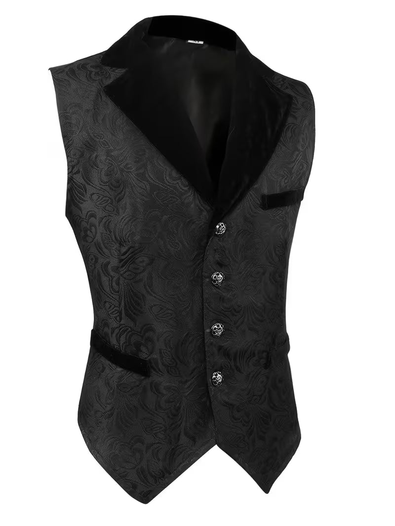 🏴☠️ Men’s Brocade Pirate Waistcoat