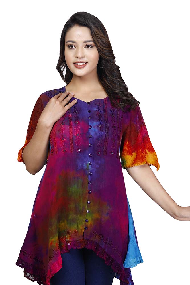 Cheesecloth Top Rainbow