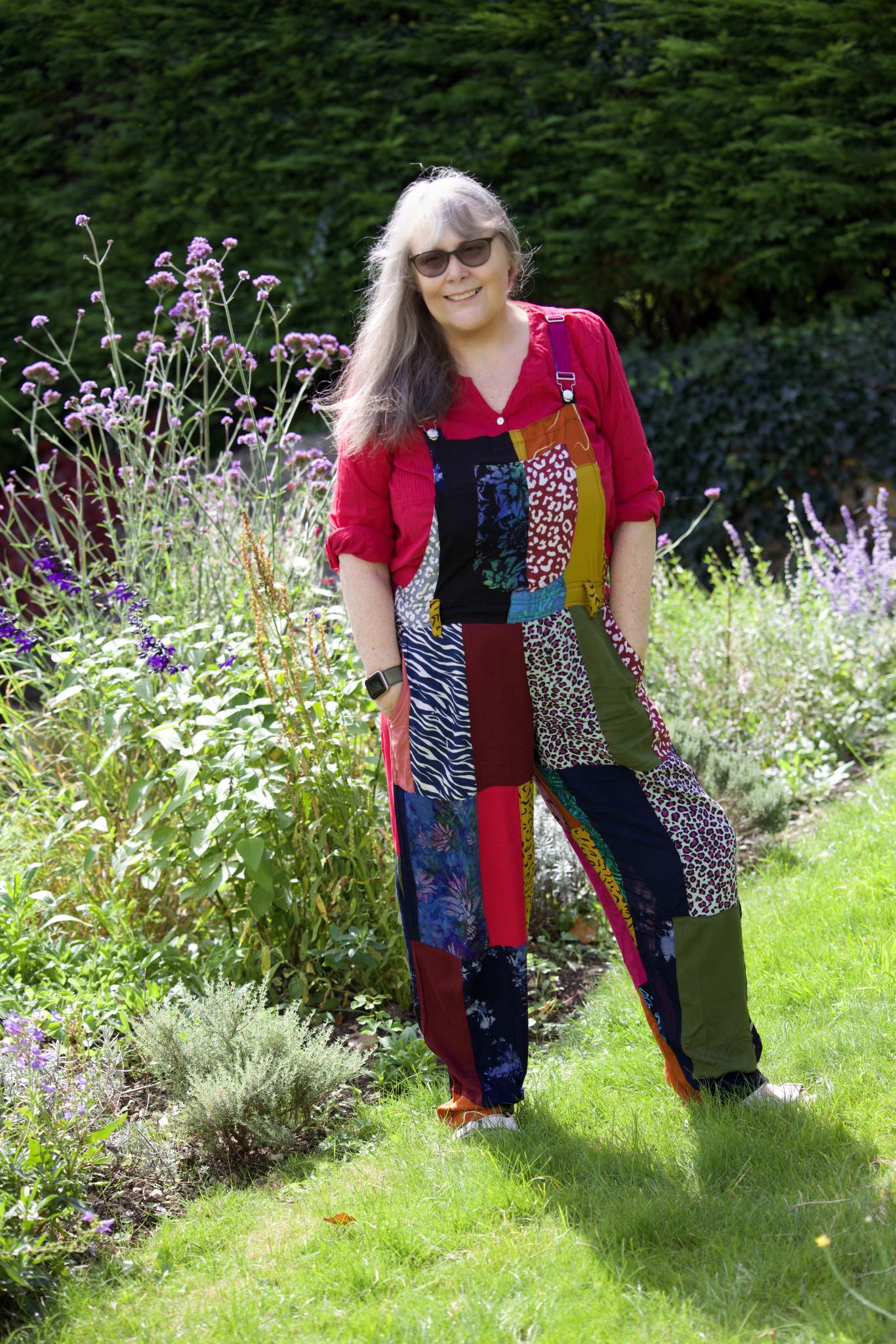 Patchwork Dungarees Trousers