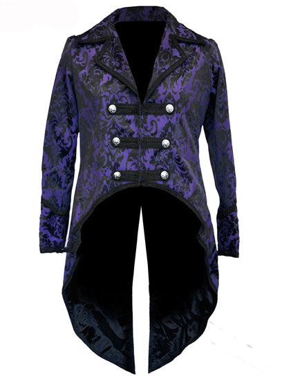 Purple Brocade Pirate Tailcoat Jacket 🏴☠️