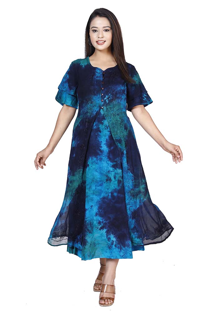 Suzanna Dress - Teal Multi
