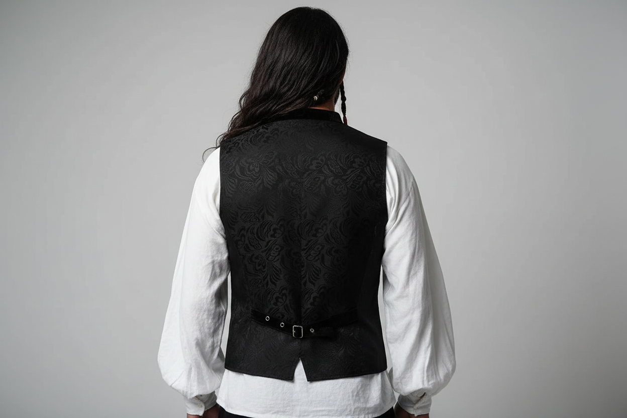 🏴☠️ Men’s Brocade Pirate Waistcoat