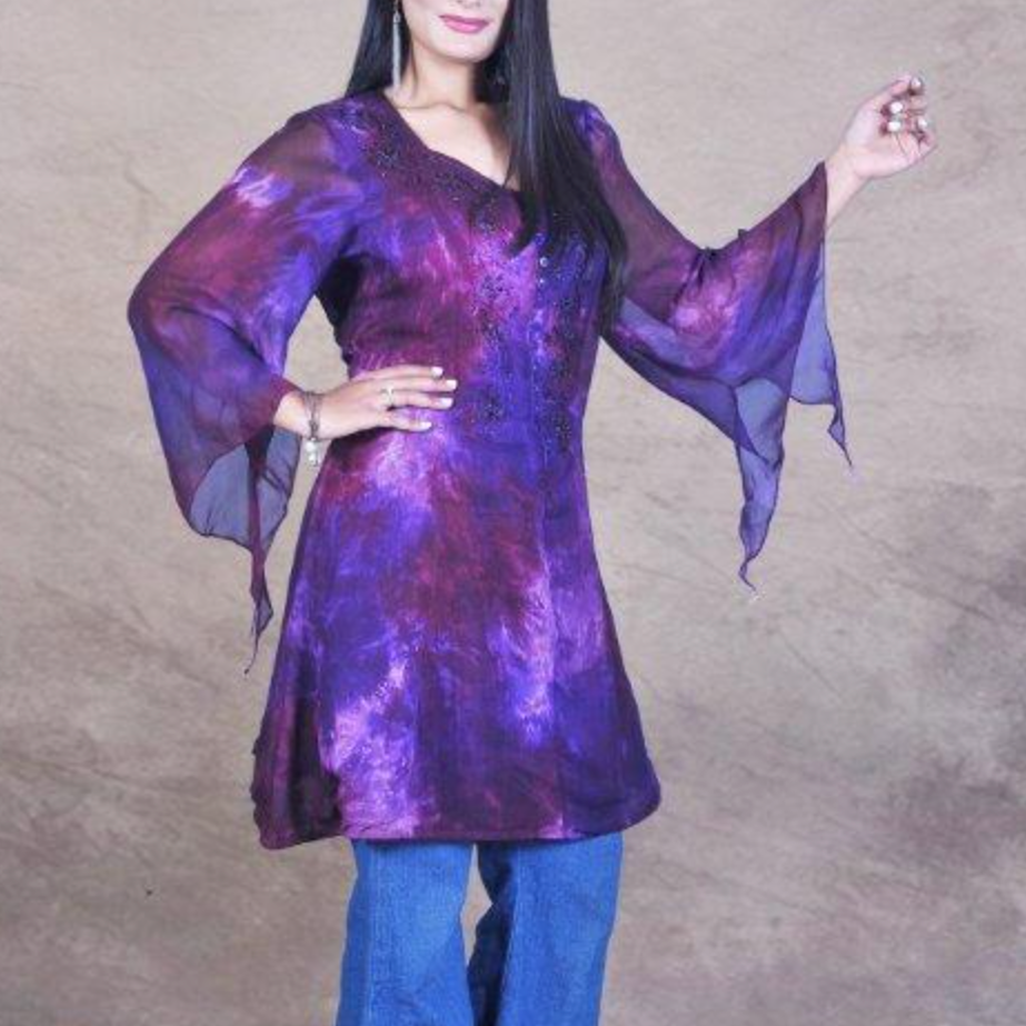 Sandra Top Purple/Burgundy Multi