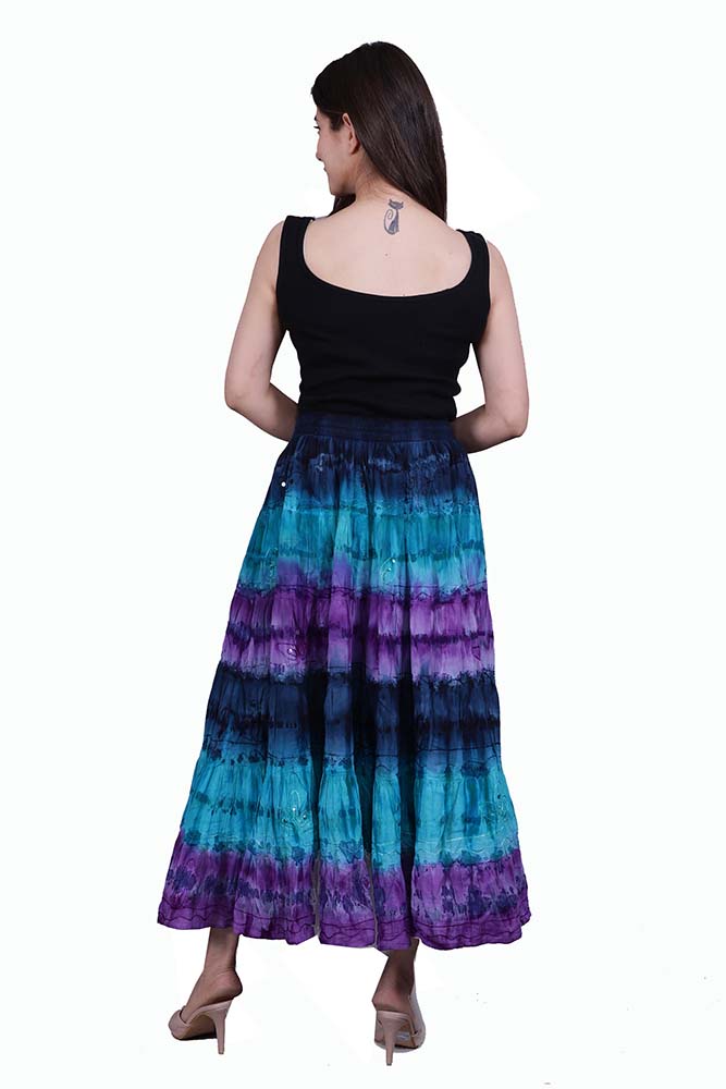 Skirt Cotton Purple Dip Dye