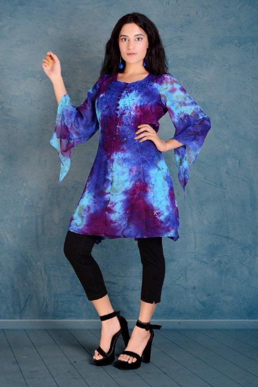 Sandra Top Blue Multi