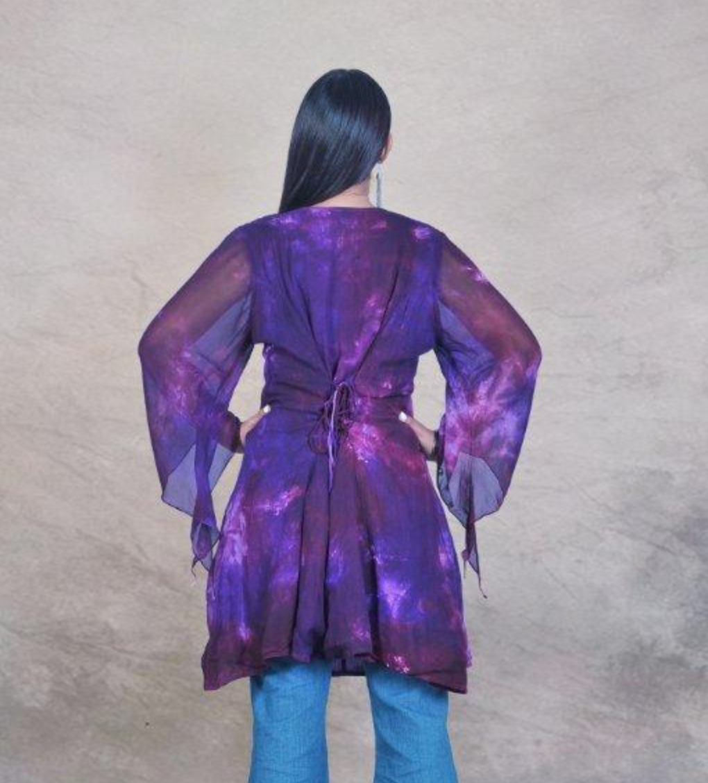Sandra Top Purple/Burgundy Multi
