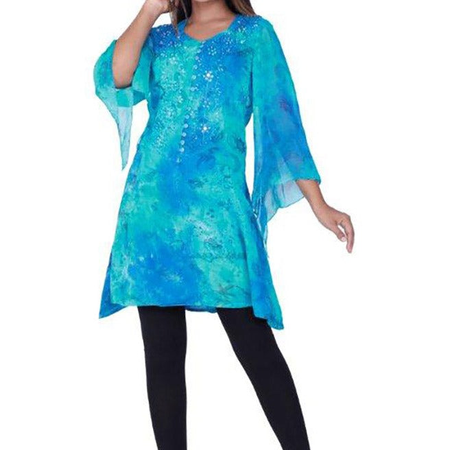 Sandra Top Turquoise Sea